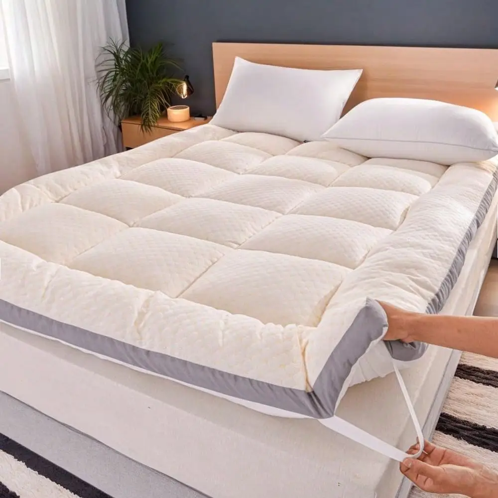 Foldable Mattress Topper Thickened Mattress Pad, Portable Roll Design With NonSlip Base, Breathable SkinFriendly
Foldable Mattress Topper Thickened Mattress Pad, Portable Roll Design With NonSlip Base, Breathable SkinFriendly
