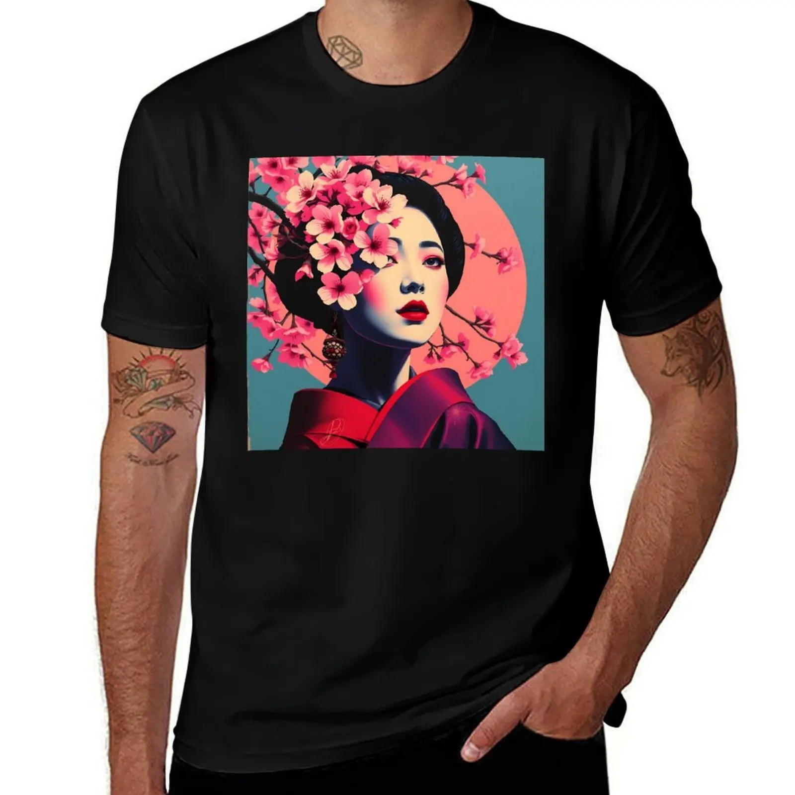 Radiant Geisha with Multicolored Background Bold Japanese Art & Gifts T-Shirt baggy shirts Funny t-shirts sweat shirts, men
Radiant Geisha with Multicolored Background Bold Japanese Art & Gifts T-Shirt baggy shirts Funny t-shirts sweat shirts, men