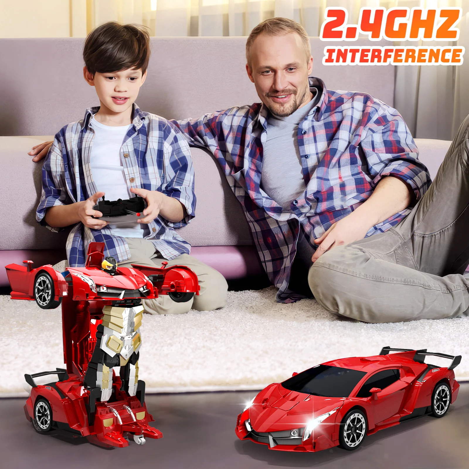 1:18 RC Car 2 In 1 Remote Control Transformation Car Robots 360 ° Rotation Drift with Led Light Electric Racing Toy for Boy Girl
1:18 RC Car 2 In 1 Remote Control Transformation Car Robots 360 ° Rotation Drift with Led Light Electric Racing Toy for Boy Girl
