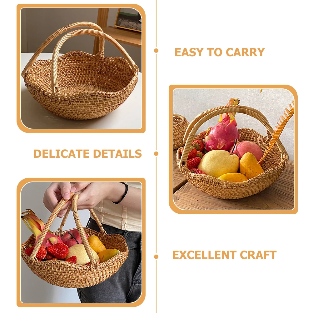 Sturdy Woven Storage Basket Picnic Fruit Gift Household Portable Travel Camping Wedding Party Handmade Rattan Seagrass Grocery
Sturdy Woven Storage Basket Picnic Fruit Gift Household Portable Travel Camping Wedding Party Handmade Rattan Seagrass Grocery