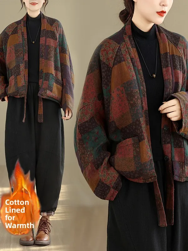 Женское хлопковое пальто большого размера с пуговицами Long Sve Batwing Sve, универсальное повседневное зимнее пальто в стиле ретро с цифровым принтом
Женское хлопковое пальто большого размера с пуговицами Long Sve Batwing Sve, универсальное повседневное зимнее пальто в стиле ретро с цифровым принтом