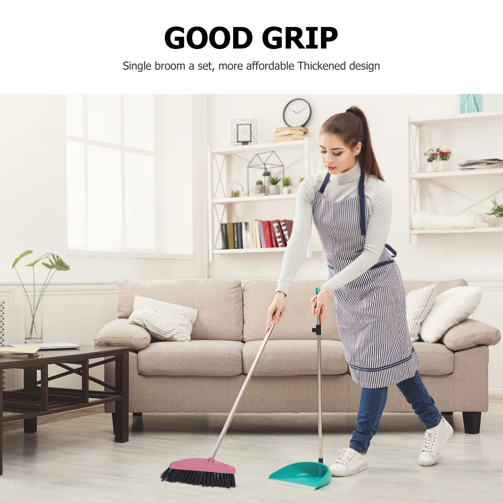 1 Stainless Steel Broom Pink Thick Handle for Home Cleaning Floor Bathroom Yard Kitchen Driveway Office Household Supplies
1 Stainless Steel Broom Pink Thick Handle for Home Cleaning Floor Bathroom Yard Kitchen Driveway Office Household Supplies