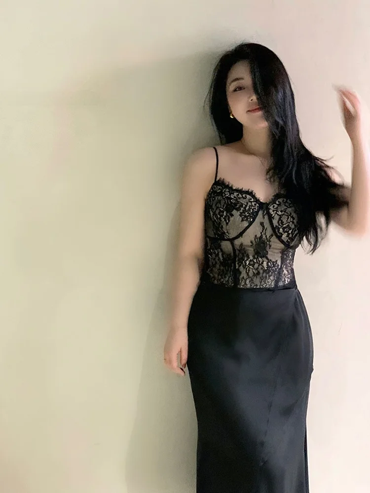 plus Size Women's Lace Crop Top Strapless Base Layer Inner Wear Sexy Spicy Girl Style Autumn Season Cotton Sweet Style Slim Fit
plus Size Women's Lace Crop Top Strapless Base Layer Inner Wear Sexy Spicy Girl Style Autumn Season Cotton Sweet Style Slim Fit