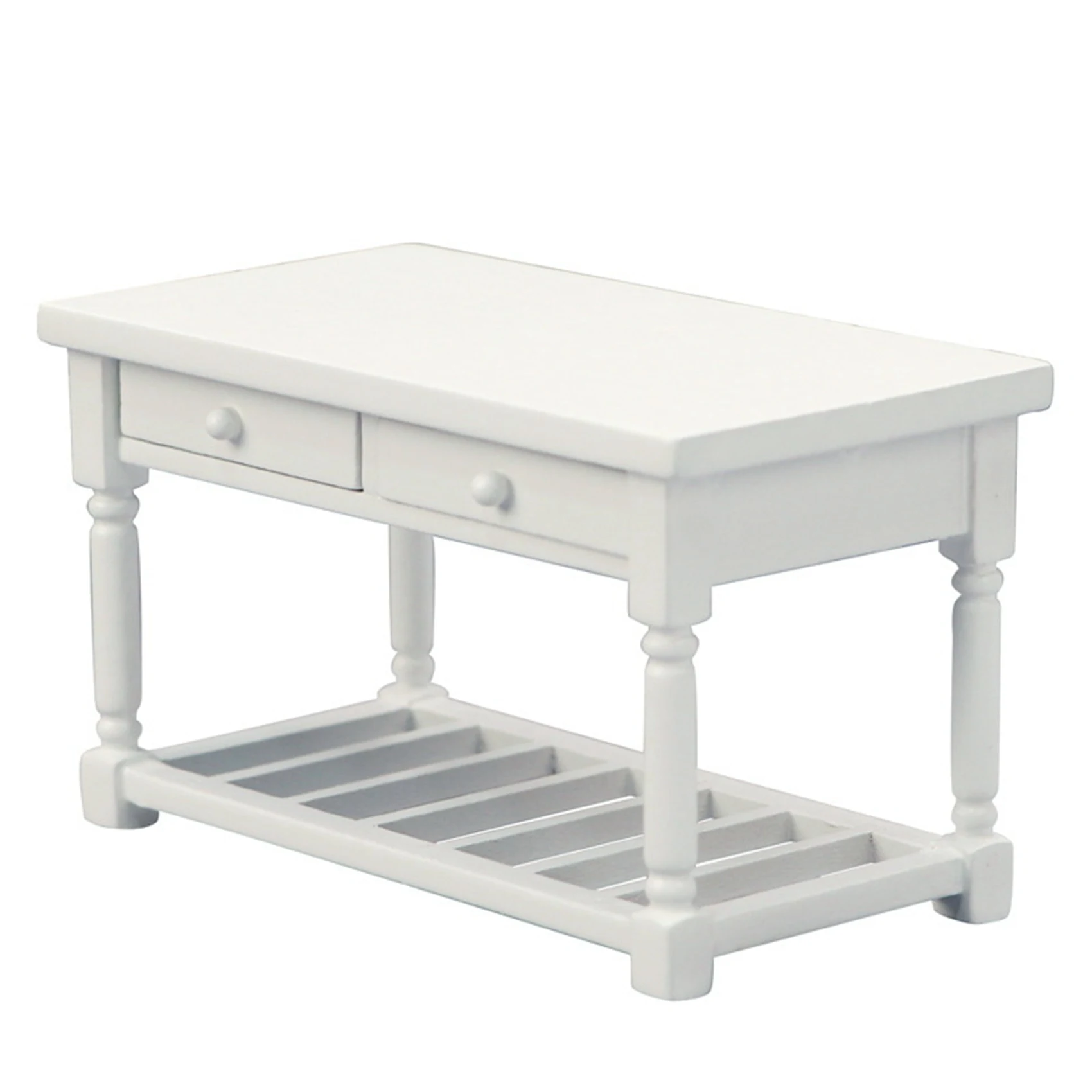 1:12 Dollhouse Miniature Wood Table,Mini Furniture Toys White Wood Table with Drawers Dining Table DollHouse Decoration
1:12 Dollhouse Miniature Wood Table,Mini Furniture Toys White Wood Table with Drawers Dining Table DollHouse Decoration