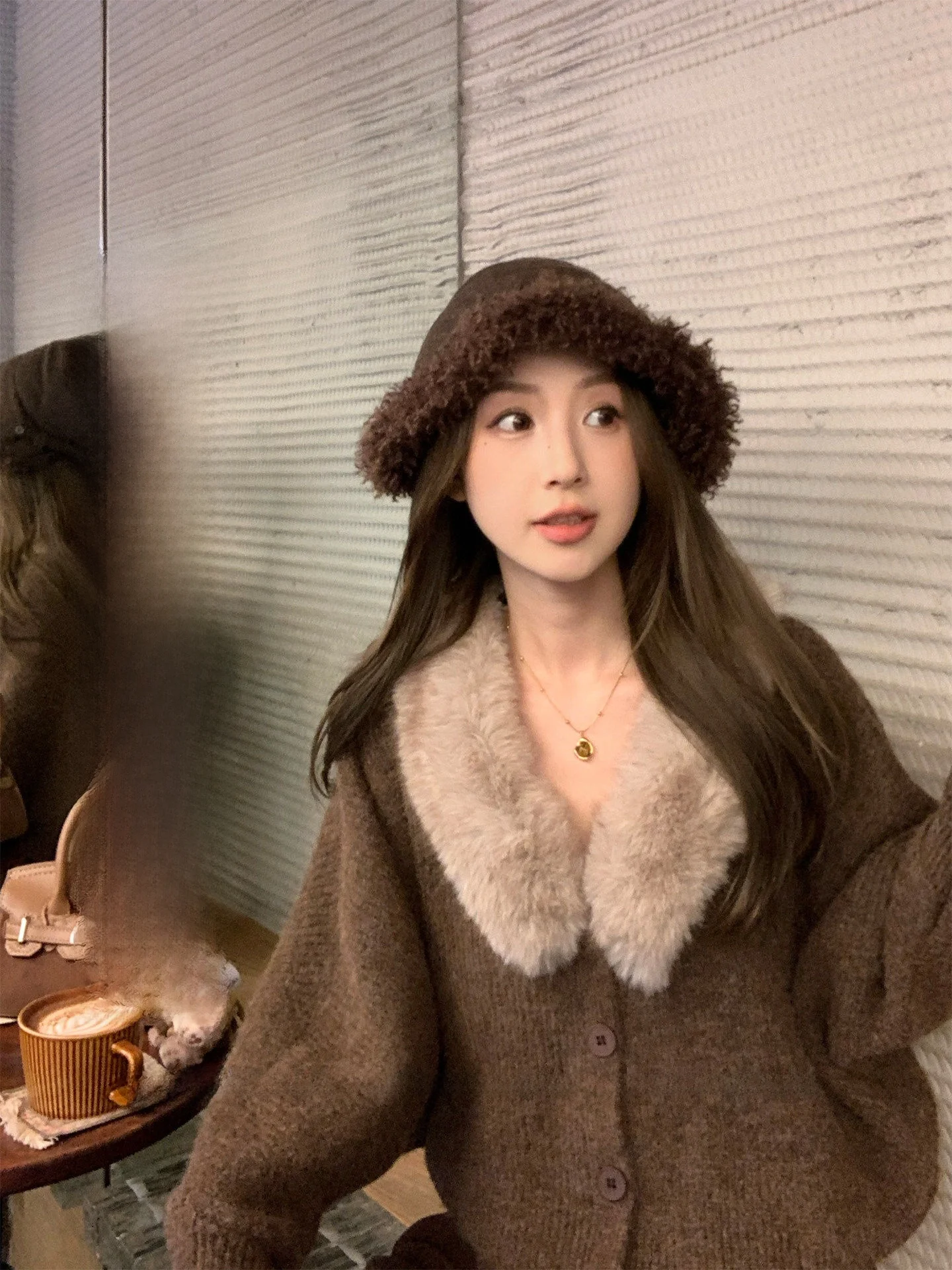 Korean Style Women's Knitted Open Cardigan Warm Fleece Shoulder Drop down Coat Collar Soft Long Sleeve Spring Summer New Arrival
Korean Style Women's Knitted Open Cardigan Warm Fleece Shoulder Drop down Coat Collar Soft Long Sleeve Spring Summer New Arrival