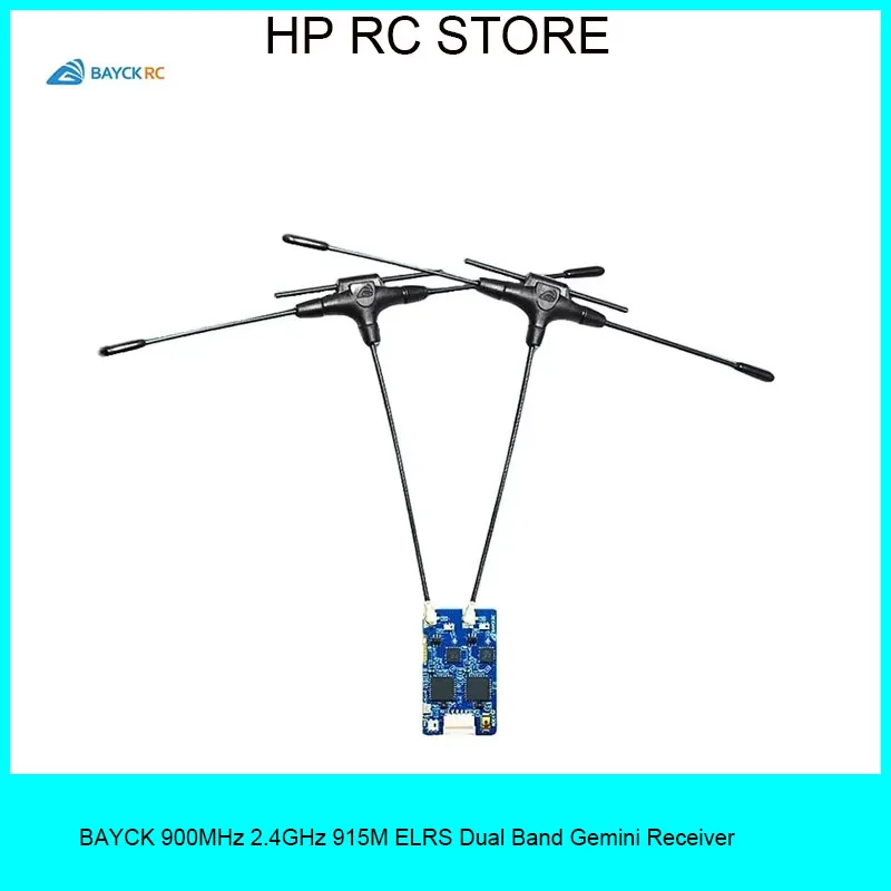 BAYCK ELRS Dual Band Gemini Receiver (900MHz/2.4GHz/915MHz, TCXO) Long-Range for FPV Racing Drones & Fixed-Wing RC
BAYCK ELRS Dual Band Gemini Receiver (900MHz/2.4GHz/915MHz, TCXO) Long-Range for FPV Racing Drones & Fixed-Wing RC