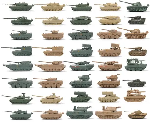 1/144 4D Classic WWII Tank Model German Tiger Leopard US M1A2 Russia T80 Israeli MA4 Chinese 59 Sand Table Plastic Tanks Toy