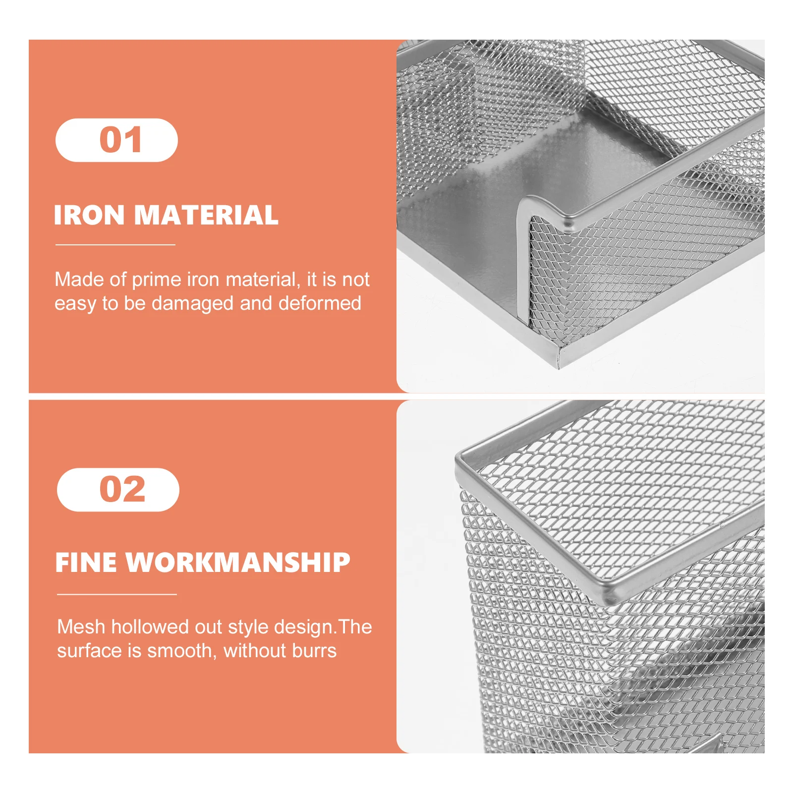 2 Pcs Convenient Pen Organizer Holder Decoration Pencil Office Supplies Multifunction Storage Silver
2 Pcs Convenient Pen Organizer Holder Decoration Pencil Office Supplies Multifunction Storage Silver