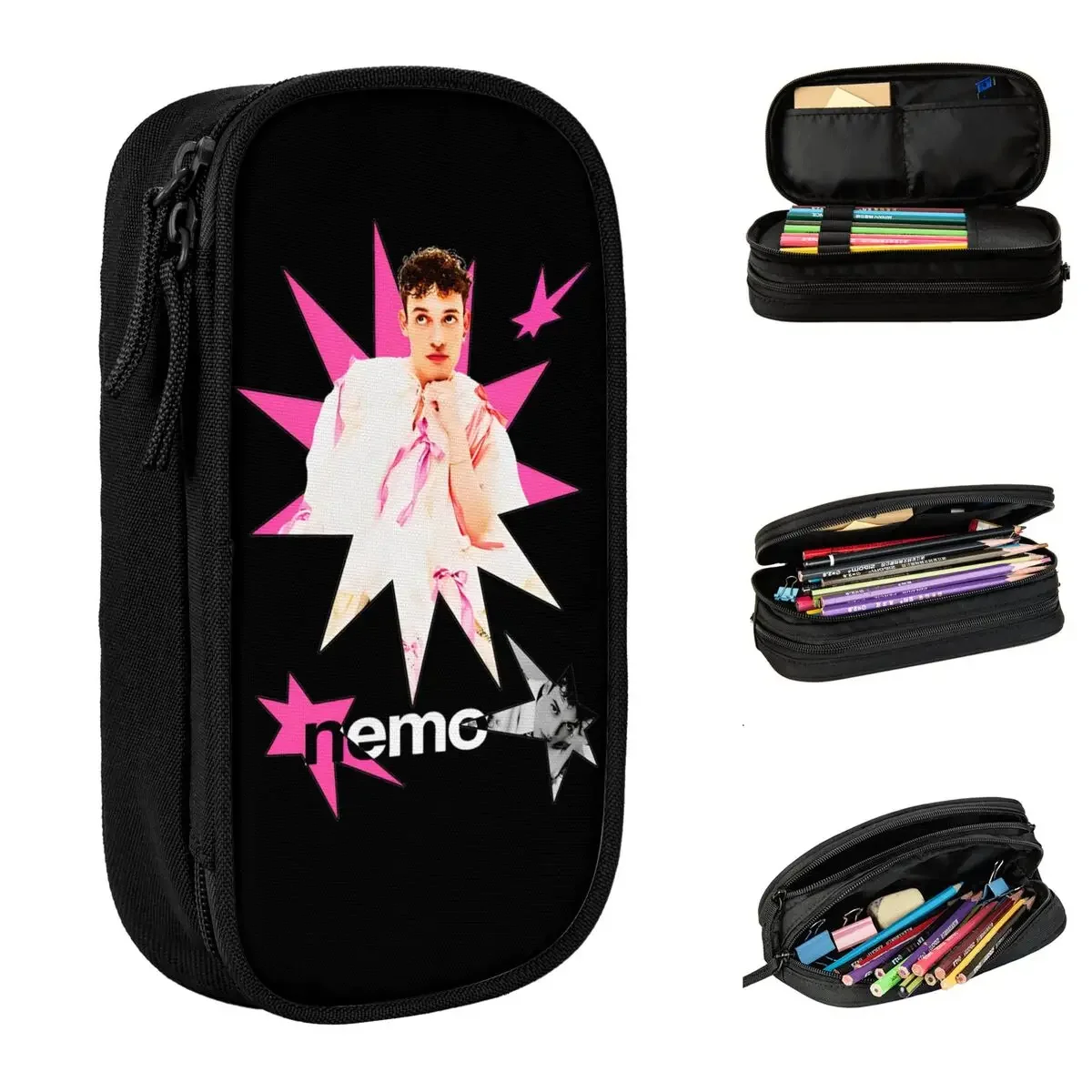 Nemo The Code Switzerland Eurovisions 2024 Malmo Sweden Pencil Cases Fun Pen Bags for Student Big Capacity School Pencil Pouch
Nemo The Code Switzerland Eurovisions 2024 Malmo Sweden Pencil Cases Fun Pen Bags for Student Big Capacity School Pencil Pouch