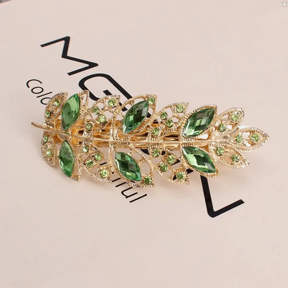 5Pcs Rhinestone Hair Clips Leaf Shape Fashion Hairpins for Women Girls Elegant Wedding Party Daily Use Strong Grip Hair
5Pcs Rhinestone Hair Clips Leaf Shape Fashion Hairpins for Women Girls Elegant Wedding Party Daily Use Strong Grip Hair