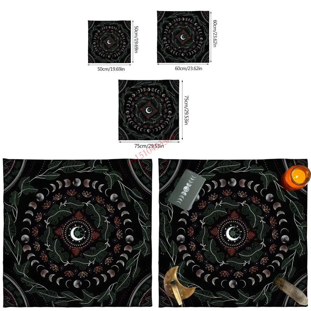 Tarot Card Tablecloth Square Divinations Tapestry Moon Phases Astrologys Tablecloth Table Mat Witchcraft Supplies 448C
Tarot Card Tablecloth Square Divinations Tapestry Moon Phases Astrologys Tablecloth Table Mat Witchcraft Supplies 448C