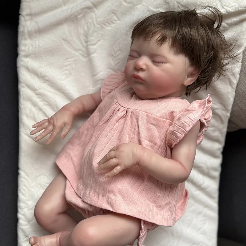 Reborn Baby Sleeping Baby Laura с ручными укорененными волосами, реалистичная мягкая на ощупь 3D кожа, видимые куклы Bebe Reborn, детские игрушки, подарки
Reborn Baby Sleeping Baby Laura с ручными укорененными волосами, реалистичная мягкая на ощупь 3D кожа, видимые куклы Bebe Reborn, детские игрушки, подарки