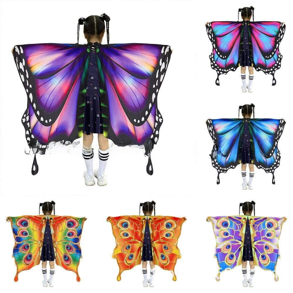 Children's Halloween Wings Scarf Gradient Color Print Costume Accessories Summer Decorative Shawl for Girls
Children's Halloween Wings Scarf Gradient Color Print Costume Accessories Summer Decorative Shawl for Girls