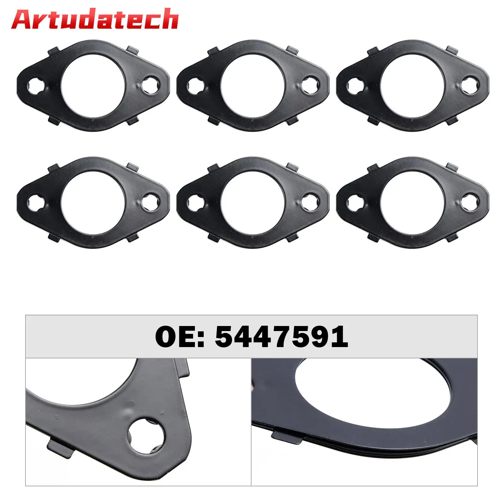 Artudatech 6x5447591 прокладки на выпускной коллектор для Dodge Cummins 5.9L 6.7L 24V 98-15
Artudatech 6x5447591 прокладки на выпускной коллектор для Dodge Cummins 5.9L 6.7L 24V 98-15