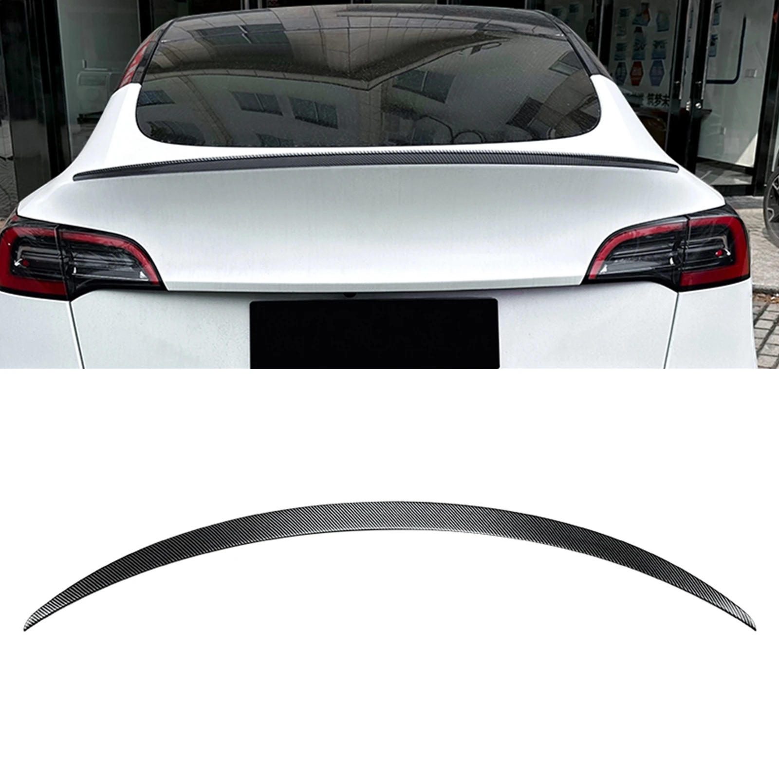 For Tesla Model Y 2020 2021 2022 2023 2021 Gloss Black/Carbon Fiber Look Rear Trunk Lid Spoiler Wing P Style Tail Splitter Lip
For Tesla Model Y 2020 2021 2022 2023 2021 Gloss Black/Carbon Fiber Look Rear Trunk Lid Spoiler Wing P Style Tail Splitter Lip