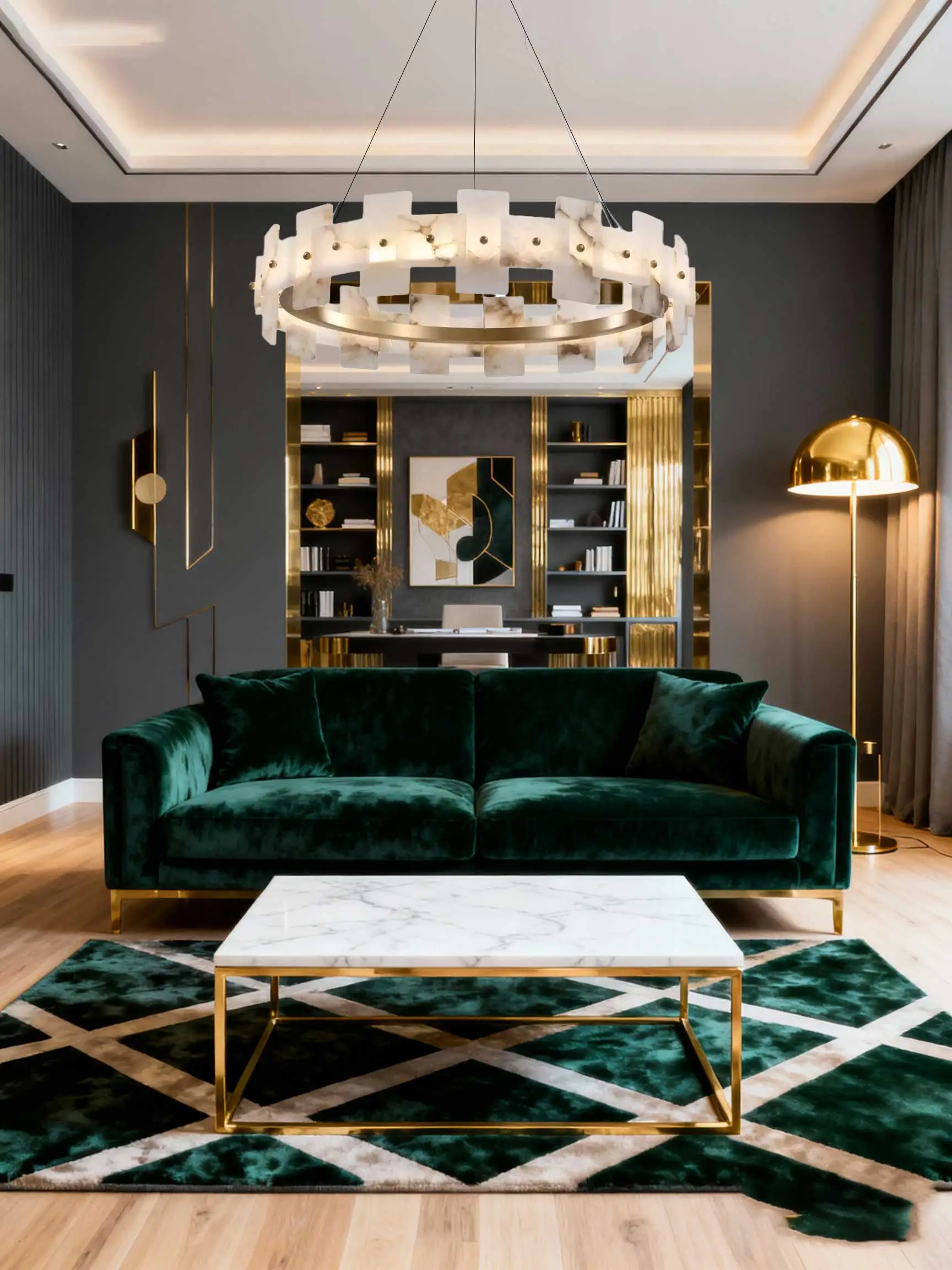 Aesthetic full copper LED chandelier for living room modern design for hotel restaurant cafe study with full copper marble look
Aesthetic full copper LED chandelier for living room modern design for hotel restaurant cafe study with full copper marble look