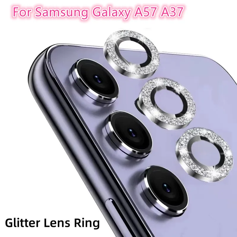 Bling Glitter Metal Lens Rings For Samsung Galaxy A57 A37 Camera Glass Protector Alloy Frame Protective Cap Cover Film
Bling Glitter Metal Lens Rings For Samsung Galaxy A57 A37 Camera Glass Protector Alloy Frame Protective Cap Cover Film