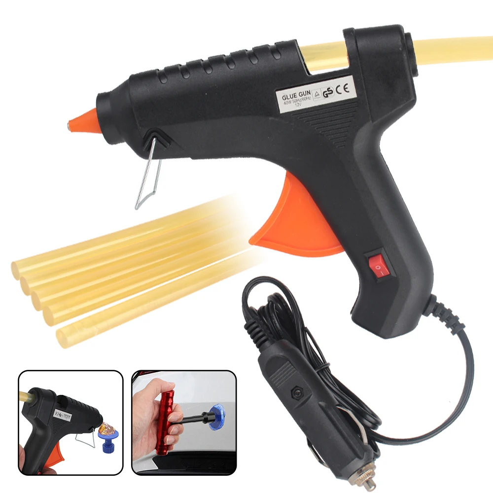 Car Dent Repair Tools Cigarette Light Plug Quick Paintless Repairing 12V 40W Glue Gun Auto Accessories 5PCS 11mm Glue Sticks
Car Dent Repair Tools Cigarette Light Plug Quick Paintless Repairing 12V 40W Glue Gun Auto Accessories 5PCS 11mm Glue Sticks