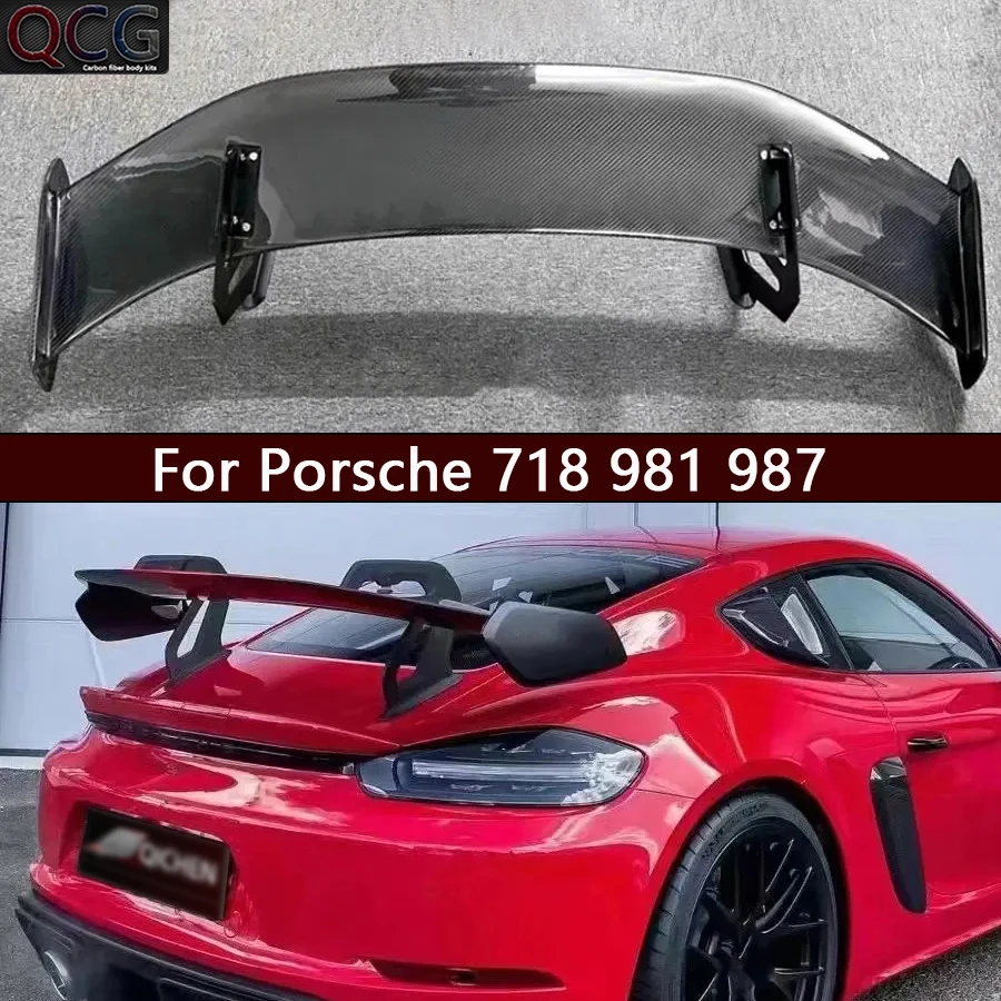 For Porsche 718 982 Cayman Boxste Carbon Fiber Tail fins Rear Trunk Spoiler Guide Wing GT4 RS Style Car Accessories Body Kit
For Porsche 718 982 Cayman Boxste Carbon Fiber Tail fins Rear Trunk Spoiler Guide Wing GT4 RS Style Car Accessories Body Kit