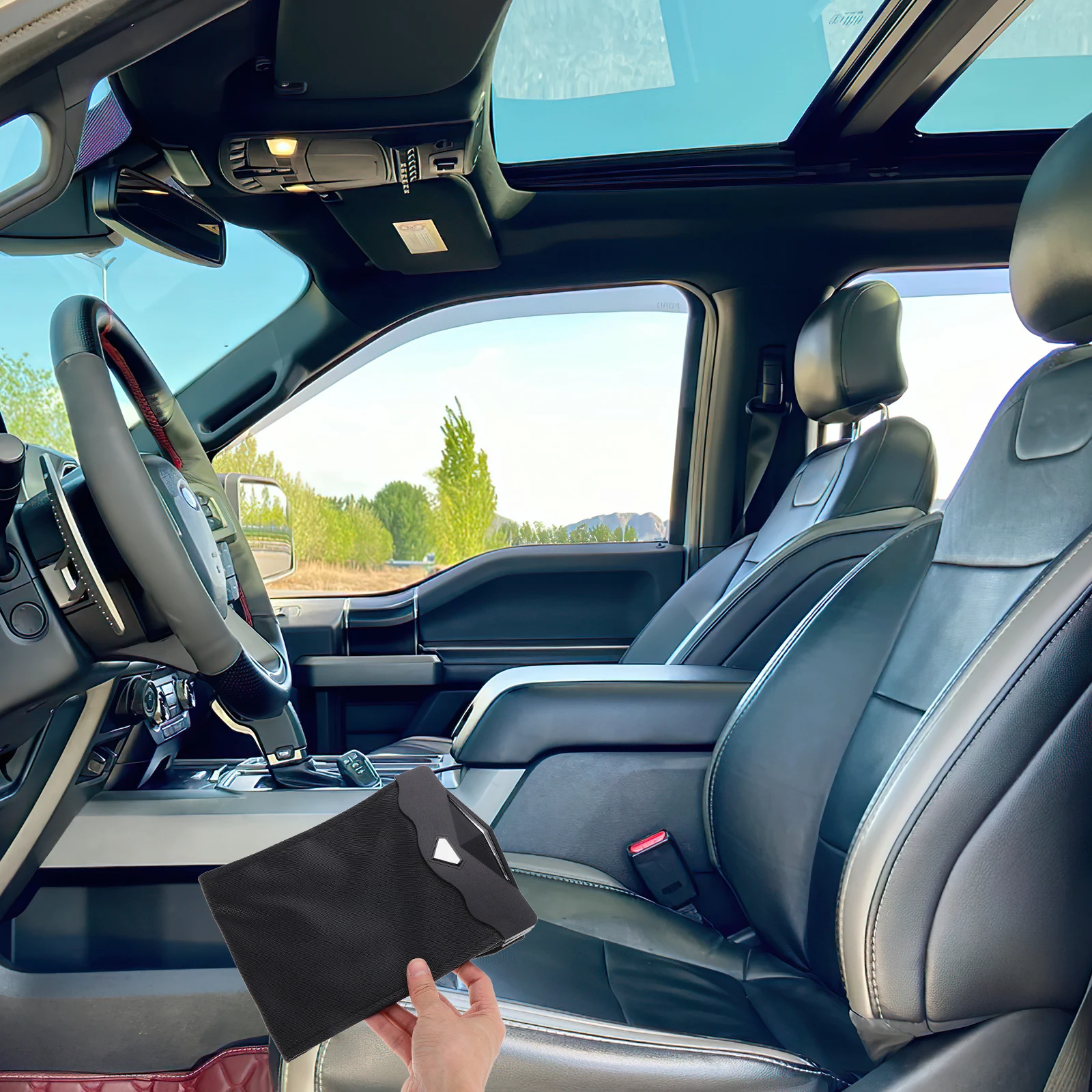 Waterproof Car Trash Bag Hanging Back Seat Artificial Organizer Black LED Light Garbage Can Portable for Travel Office
Waterproof Car Trash Bag Hanging Back Seat Artificial Organizer Black LED Light Garbage Can Portable for Travel Office