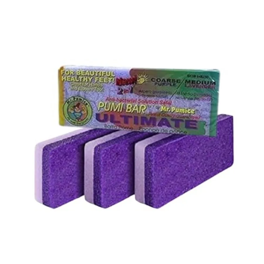 Mr. Pumice Ultimate PUMI Bar 2-in-1 Dual Grit Medium + Coarse Callus Remover, Pedicure Stone and Ped File Scrubber for Smooth F
Mr. Pumice Ultimate PUMI Bar 2-in-1 Dual Grit Medium + Coarse Callus Remover, Pedicure Stone and Ped File Scrubber for Smooth F