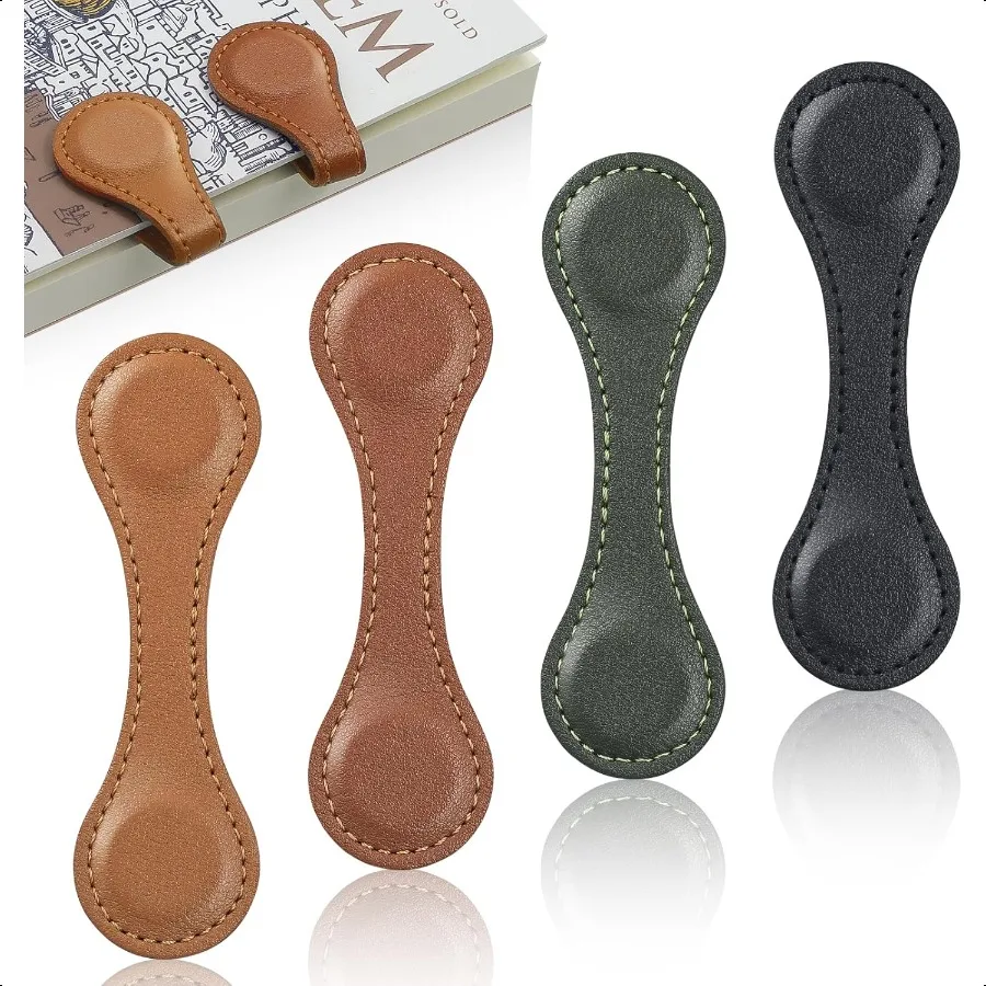 JlXZEN 4 PCS Magnetic Leather Bookmarks for Reading Women Timeless Magnetic Book Marks for Reading Men Book Lovers Teachers wit
JlXZEN 4 PCS Magnetic Leather Bookmarks for Reading Women Timeless Magnetic Book Marks for Reading Men Book Lovers Teachers wit
