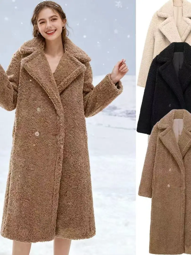 Женское длинное пальто Thiened, осенне-зимнее, новое, с подкладкой из искусственного меха ягненка, с большим воротником, верхняя одежда, уличный стиль, свободный крой
Женское длинное пальто Thiened, осенне-зимнее, новое, с подкладкой из искусственного меха ягненка, с большим воротником, верхняя одежда, уличный стиль, свободный крой