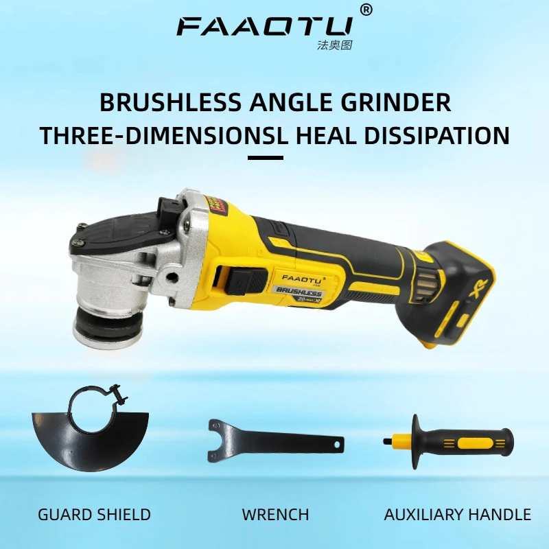 FAAOTU DCG405 125mm angle grinder tool cutting machine brushless lithium Suitable for Dewalt batteries(NO battery)
FAAOTU DCG405 125mm angle grinder tool cutting machine brushless lithium Suitable for Dewalt batteries(NO battery)