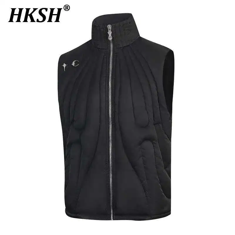 HKSH Autumn Winter New Men's Trendy Cotton Padded Vest Jackets Park Waistcoat High Street Women's Loose Casual Down Tops HK3374
HKSH Autumn Winter New Men's Trendy Cotton Padded Vest Jackets Park Waistcoat High Street Women's Loose Casual Down Tops HK3374