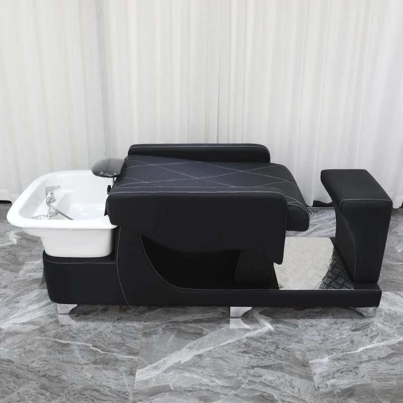 Leather Waterproof Durable Shampoo Chair Thai-style Full Reclining Ceramic Basin Seat Sencillo Y Elegante Commercial Furniture
Leather Waterproof Durable Shampoo Chair Thai-style Full Reclining Ceramic Basin Seat Sencillo Y Elegante Commercial Furniture