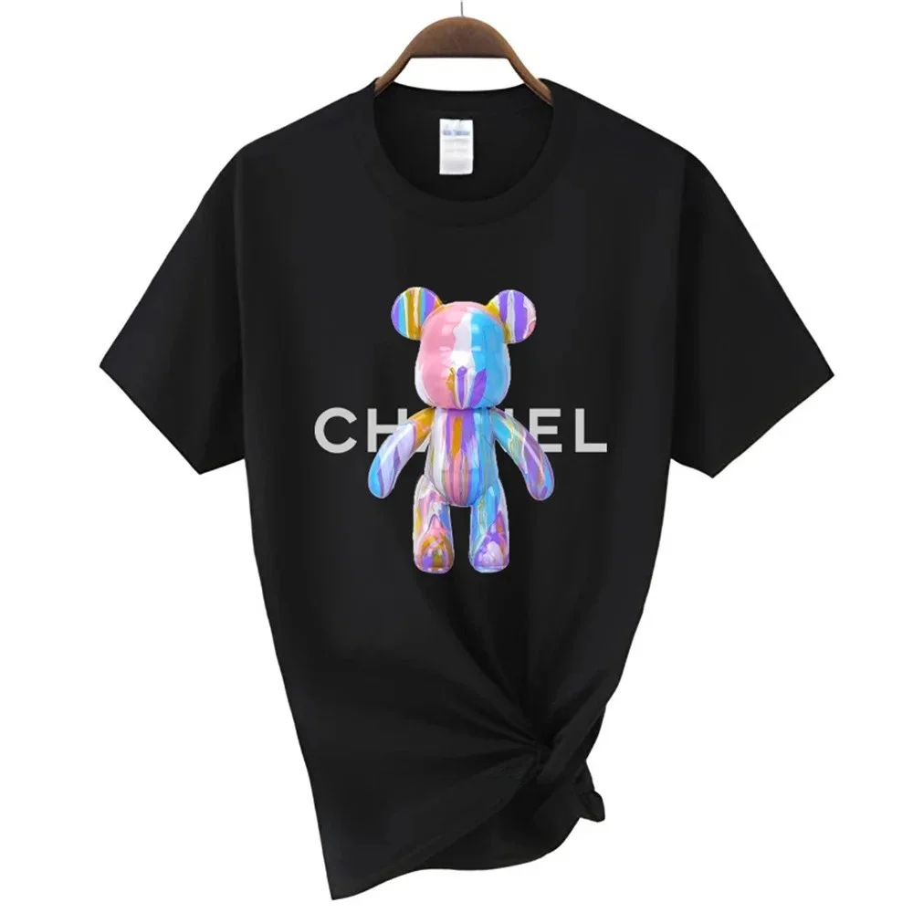 2024 New Men's and Women's Cotton Summer Parent Child T-shirt Luxury Letters Bear Print T Short Sleeved Street Clothing Top
2024 New Men's and Women's Cotton Summer Parent Child T-shirt Luxury Letters Bear Print T Short Sleeved Street Clothing Top
