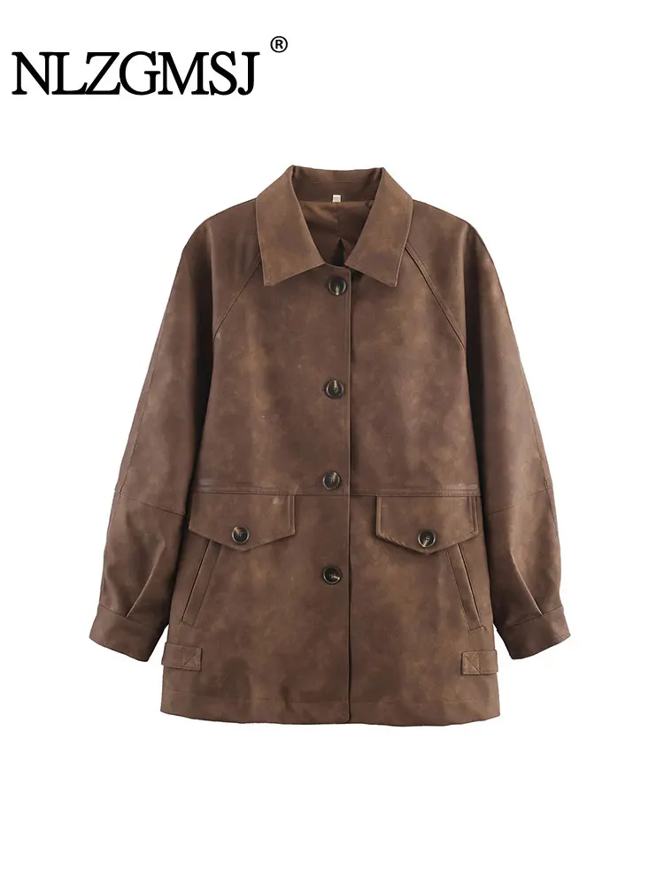 NLZGMSJ 2025 осень-зима, новая мода, однотонный пиджак с длинными рукавами, женские уличные элегантные новые пальто
NLZGMSJ 2025 осень-зима, новая мода, однотонный пиджак с длинными рукавами, женские уличные элегантные новые пальто 