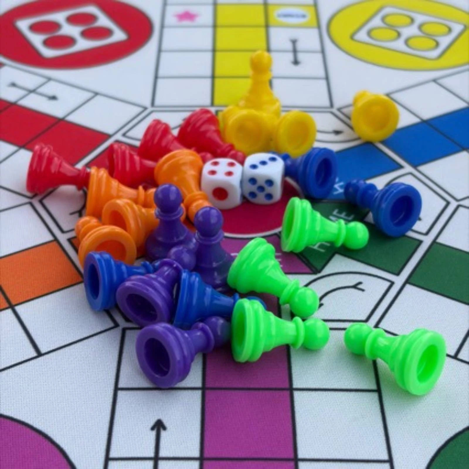 6 Player Ludo Board Simple Rules Flying Chess Game Board for Party, Gatherings
6 Player Ludo Board Simple Rules Flying Chess Game Board for Party, Gatherings
