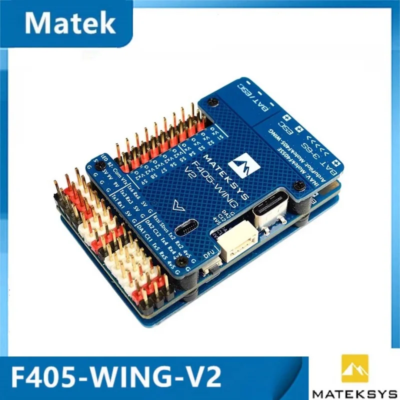 Matek F405 WING V2 STM32F405RGT6 Контроллер полета Встроенный слот ICM42688P OSD SD для радиоуправляемого самолета ArduPilot/INAV
Matek F405 WING V2 STM32F405RGT6 Контроллер полета Встроенный слот ICM42688P OSD SD для радиоуправляемого самолета ArduPilot/INAV