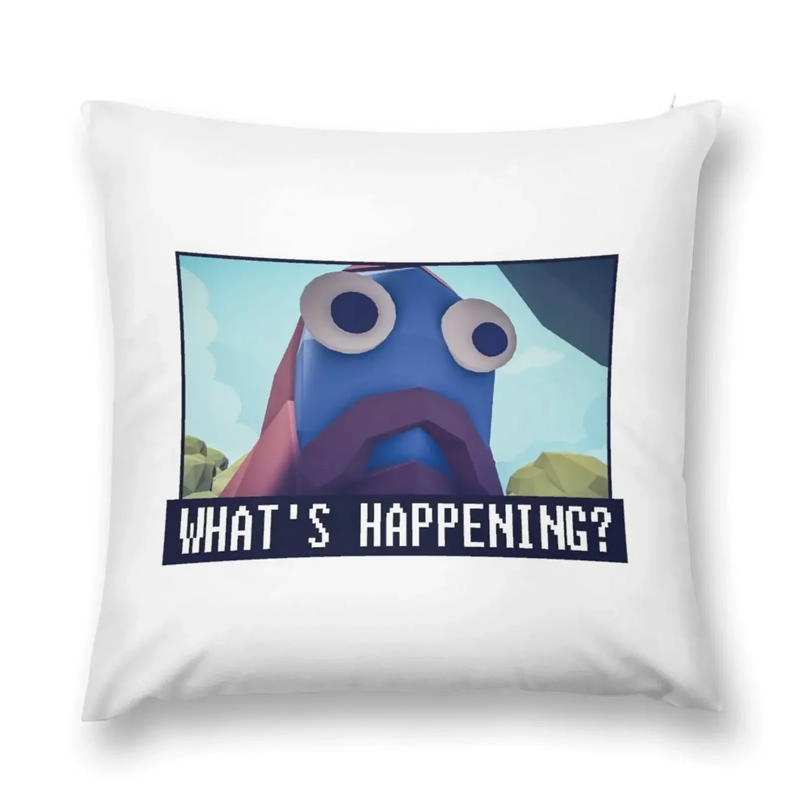 What's happening Totally Accurate Battle Simulator. A blue giant with surprised eyes. Throw Pillow Cushions For Sofa pillow 
What's happening Totally Accurate Battle Simulator. A blue giant with surprised eyes. Throw Pillow Cushions For Sofa pillow