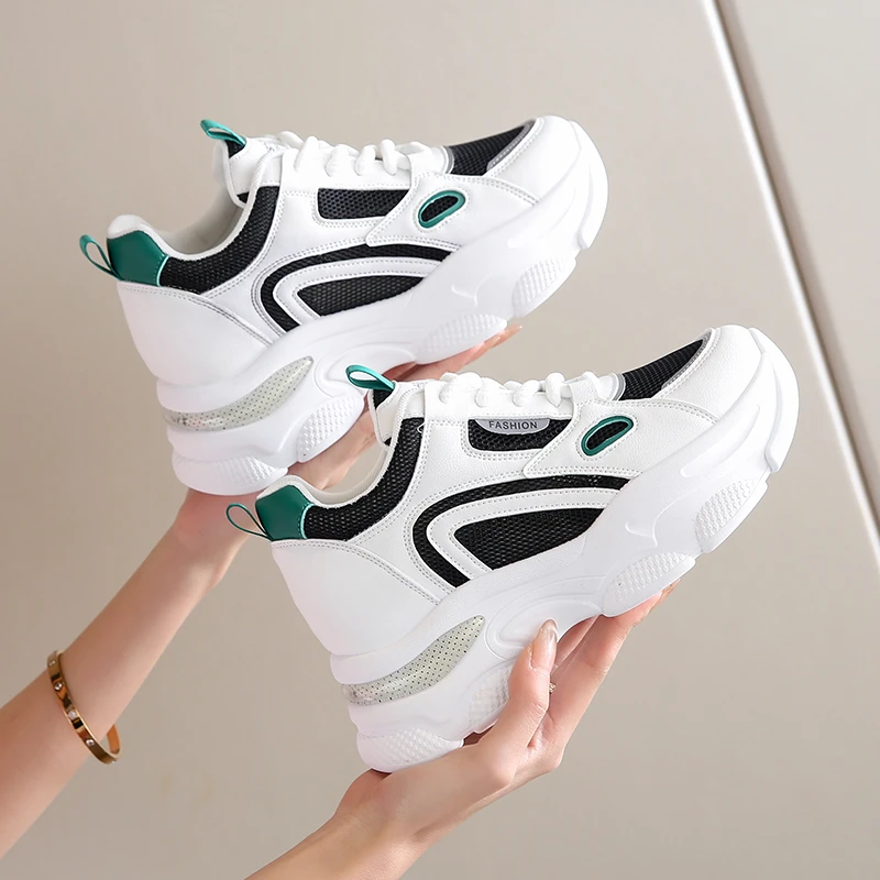 2024 Spring and Autumn Season Thick Sole Mesh High Heel Casual Shoes Korean Edition Women's Sports Shoes Soft Sole Dad Shoes
2024 Spring and Autumn Season Thick Sole Mesh High Heel Casual Shoes Korean Edition Women's Sports Shoes Soft Sole Dad Shoes