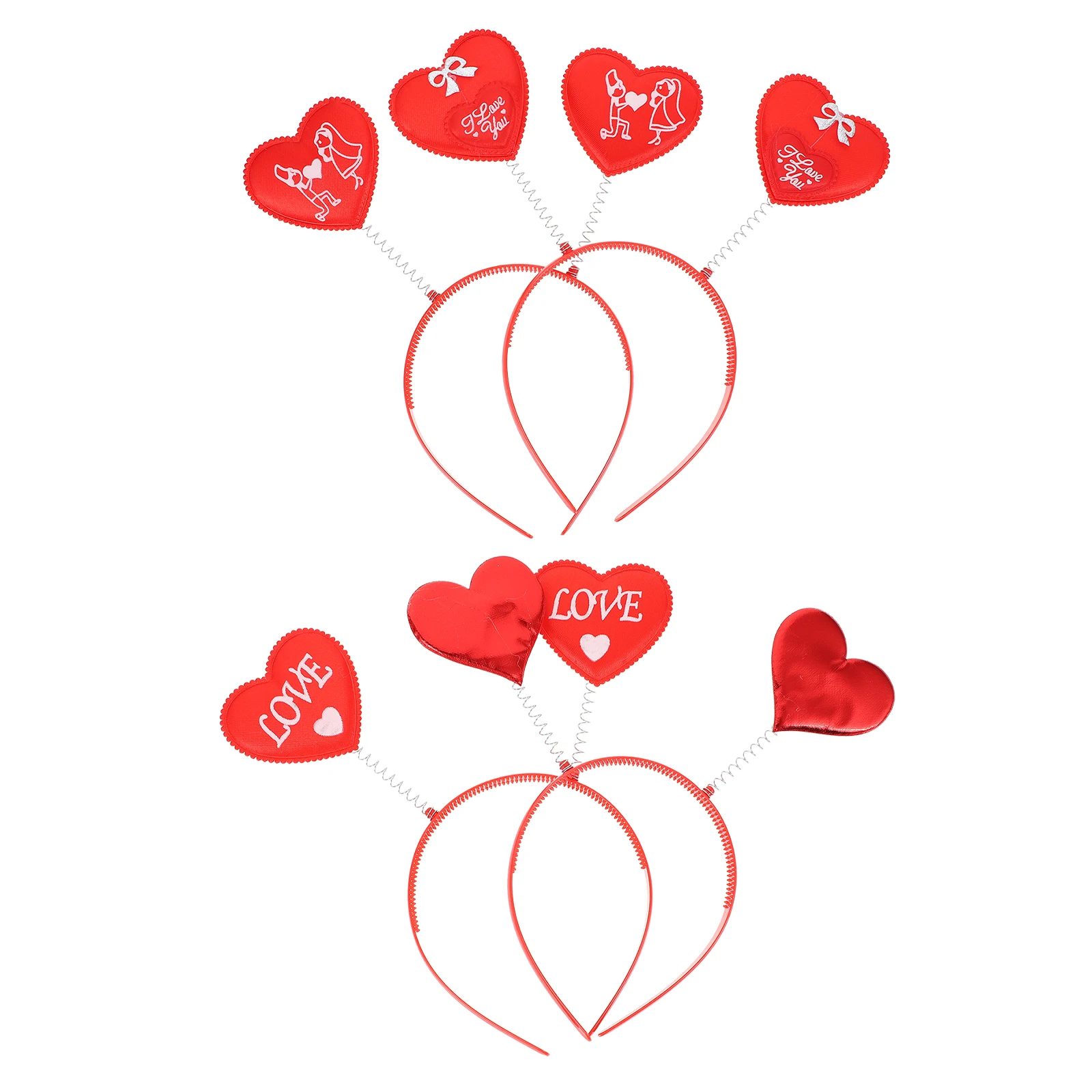 4Pcs Lovely Heart Headbands Fashionable Loving Hairbands For Valentine's Day Festive Party Accessories
4Pcs Lovely Heart Headbands Fashionable Loving Hairbands For Valentine's Day Festive Party Accessories