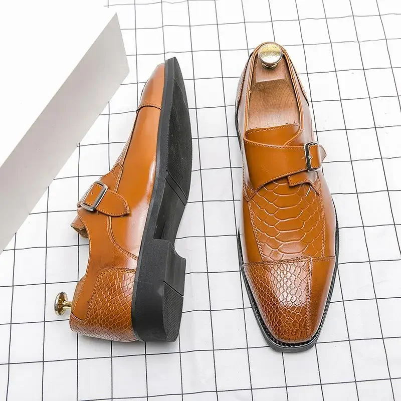 Fashion Designer Men's Derby Shoes Lace-up Business Formal Wear Shoes British Style Black
Fashion Designer Men's Derby Shoes Lace-up Business Formal Wear Shoes British Style Black