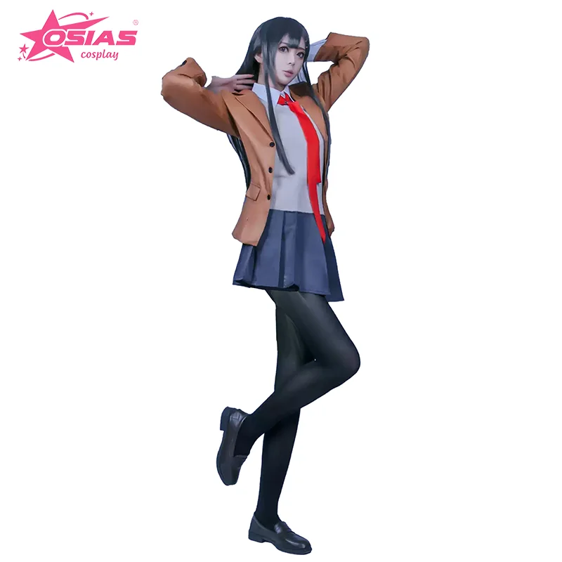 OSIAS Sakurajima Mai Cosplay Costume Set Sakurajima Mai wig Sakurajima Mai shoes 
OSIAS Sakurajima Mai Cosplay Costume Set Sakurajima Mai wig Sakurajima Mai shoes