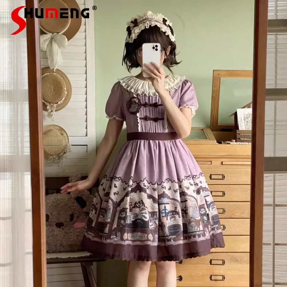 Original Design Lolita Dress JSK 2025 Summer New Girl's Cute Bow Print Short Dress Women Sleeveless Mini Princess Birthday Dress
Original Design Lolita Dress JSK 2025 Summer New Girl's Cute Bow Print Short Dress Women Sleeveless Mini Princess Birthday Dress