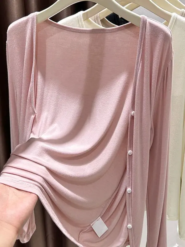 plus Size Modal Shoulder Wrap Sun Protection Clothing V-Neck Open Cardigan Thin Outerwear for Women Summer Skin Shirt Cover up
plus Size Modal Shoulder Wrap Sun Protection Clothing V-Neck Open Cardigan Thin Outerwear for Women Summer Skin Shirt Cover up
