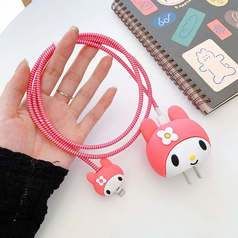 4Pcs Kawaii Sanrio 3D Cartoon Data Cable Protector For iPhone / 15 14 13 12 18W/20W Charger Protective Cover Winder Accessories
4Pcs Kawaii Sanrio 3D Cartoon Data Cable Protector For iPhone / 15 14 13 12 18W/20W Charger Protective Cover Winder Accessories