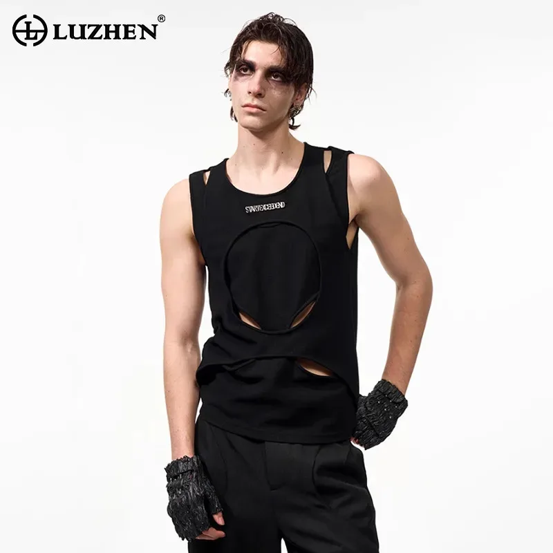 LUZHEN 2025 Summer Solid Color Tank Tops Men's Street Handsome Fake Two Piece Design Original Sleeveless T-shirts Clothes JY1555
LUZHEN 2025 Summer Solid Color Tank Tops Men's Street Handsome Fake Two Piece Design Original Sleeveless T-shirts Clothes JY1555
