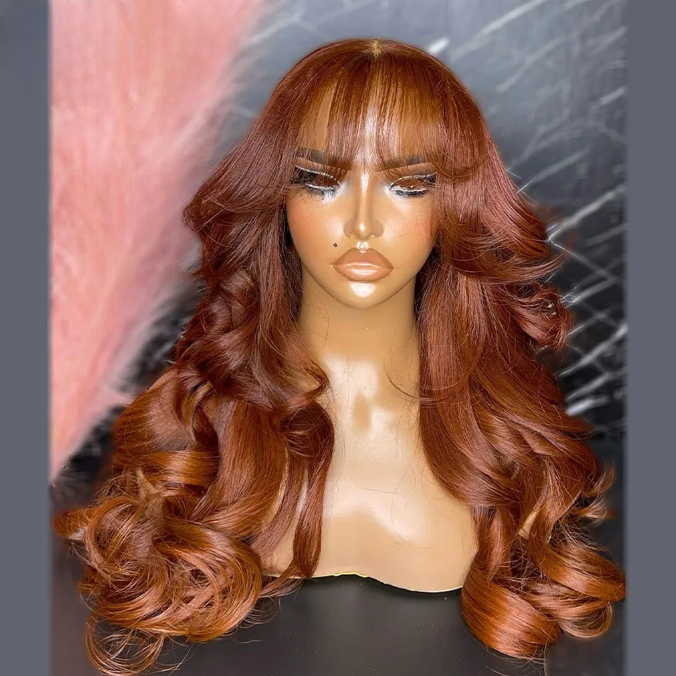 Ginger Wig Body Wave Lace Frontal Wig with Bangs 13x4 HD Lace Front Wig for Women Preplucked Ready To Wear Daily Cosplay On Sale
Ginger Wig Body Wave Lace Frontal Wig with Bangs 13x4 HD Lace Front Wig for Women Preplucked Ready To Wear Daily Cosplay On Sale