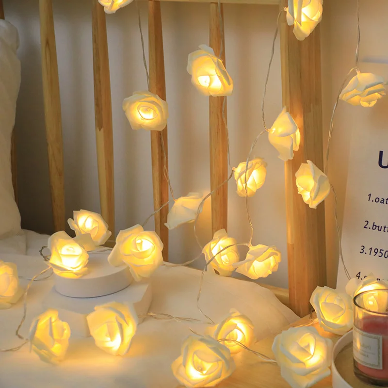 3m 20LED Rose Flowe LED String Lights Garland Wedding Decor Valentine's Day Gift Christmas Tree Decor for Home Outdoor
3m 20LED Rose Flowe LED String Lights Garland Wedding Decor Valentine's Day Gift Christmas Tree Decor for Home Outdoor