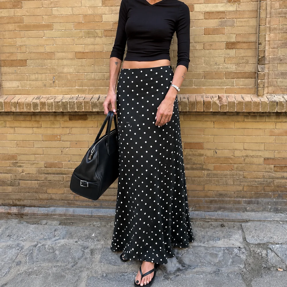 Ticketsx Elegant Polka Dot Long Skirts Fashion Contrast Patchwork High Waist Slim Skirts Summer Luxury New Party Clubwear Skirts
Ticketsx Elegant Polka Dot Long Skirts Fashion Contrast Patchwork High Waist Slim Skirts Summer Luxury New Party Clubwear Skirts