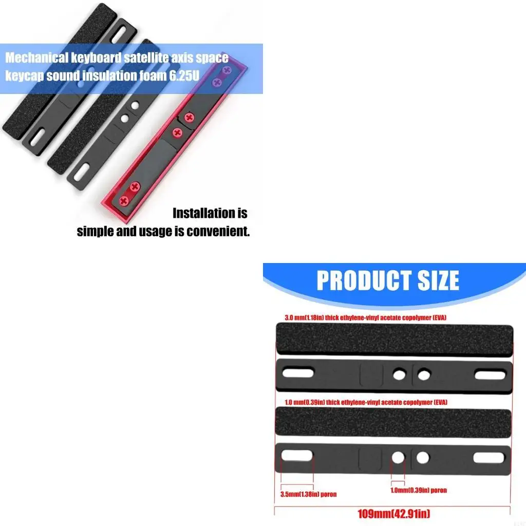 Precise Mechanical Keyboards Soundproofing Cotton PORON Sound Dampening Pads
Precise Mechanical Keyboards Soundproofing Cotton PORON Sound Dampening Pads