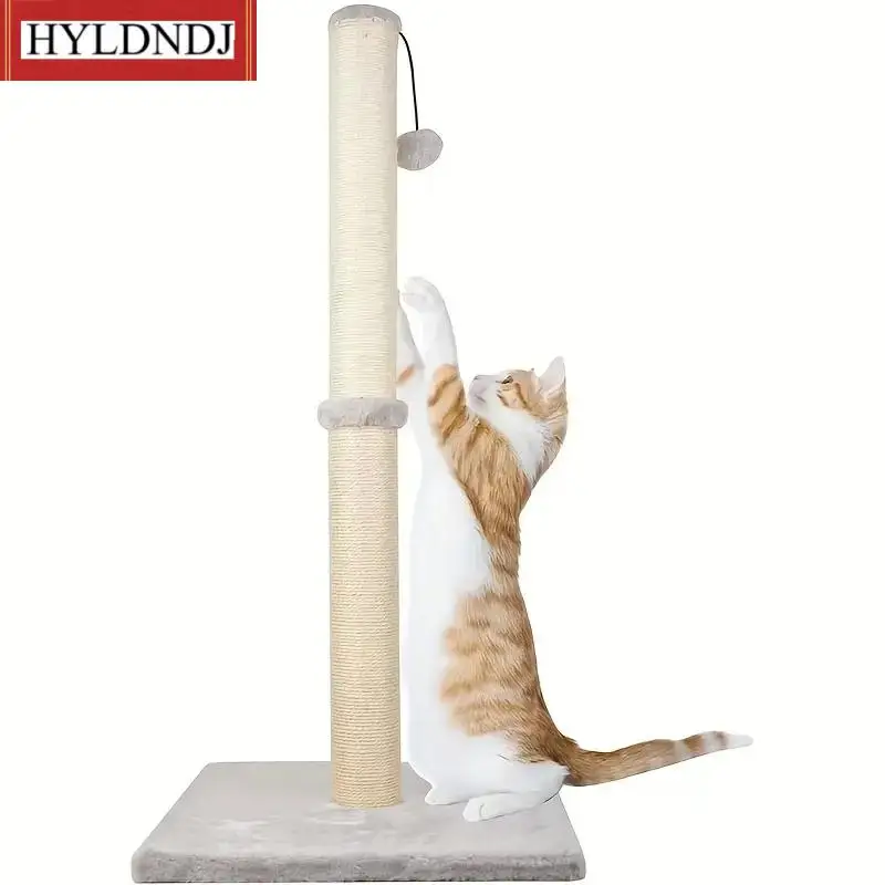 Claw Scratcher with Sisal Rope Cat Scratching Post, and Covered with Soft Smooth Plush, Vertical Scratch, Modern Stable Design
Claw Scratcher with Sisal Rope Cat Scratching Post, and Covered with Soft Smooth Plush, Vertical Scratch, Modern Stable Design