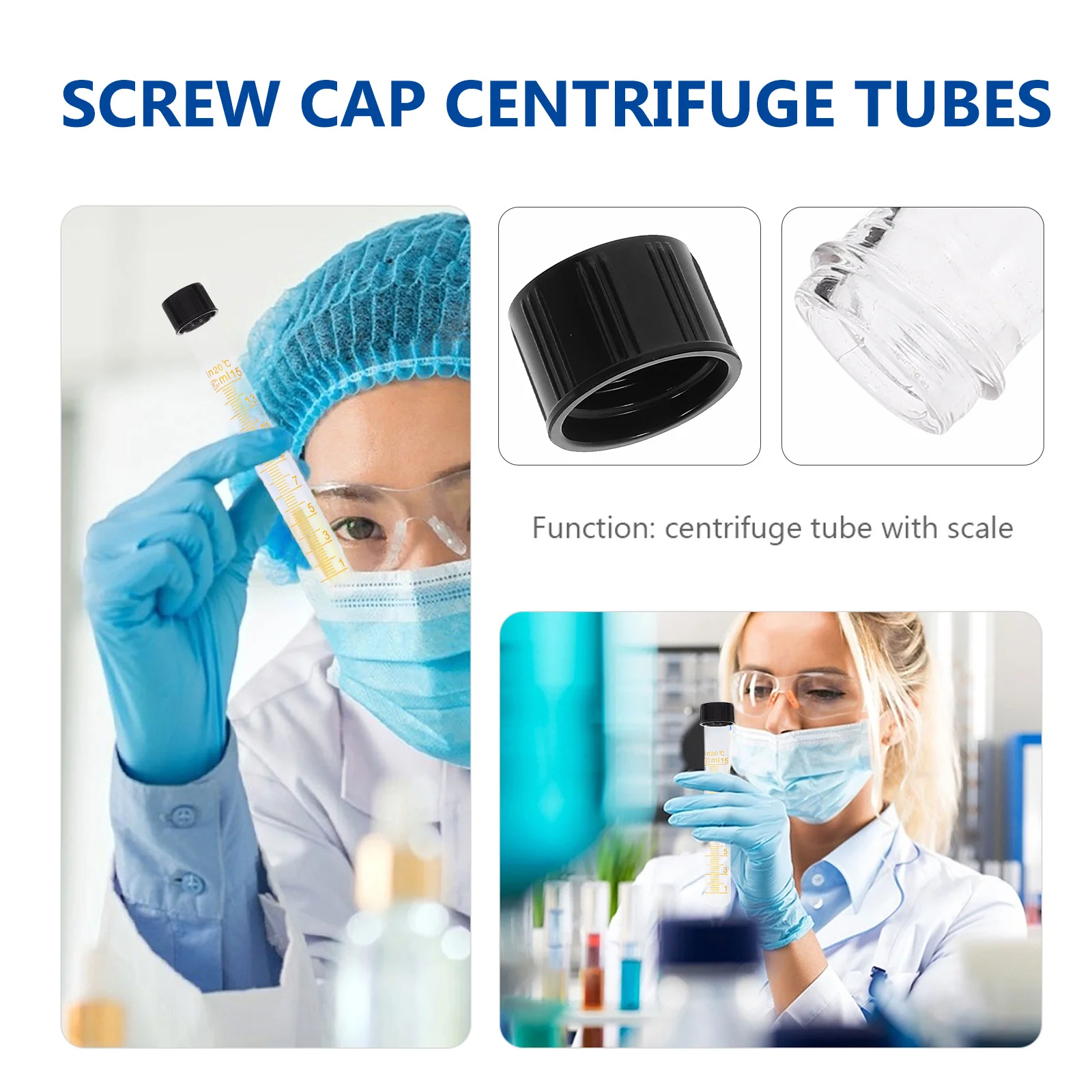 4Pcs Glass Laboratory Tubes with Caps Clear Markings Corrosion Resistant Test Tubes for Scientific Experiments 
4Pcs Glass Laboratory Tubes with Caps Clear Markings Corrosion Resistant Test Tubes for Scientific Experiments