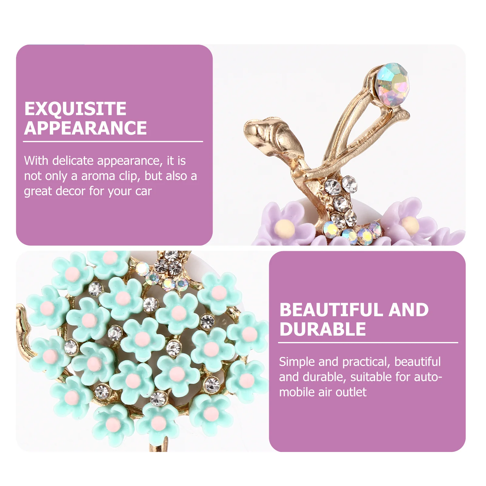 2 pcs Ballet Shape Aroma Clip Car Air Vent Freshener Diamond Perfume Decor Scented Diffuser Fragrance Ornament 
2 pcs Ballet Shape Aroma Clip Car Air Vent Freshener Diamond Perfume Decor Scented Diffuser Fragrance Ornament